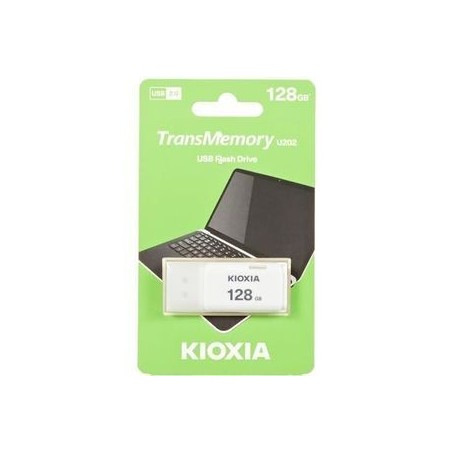 KIOXIA TransMemory U202 128GB USB 2.0 Stick - Fast & Reliable White USB Drive